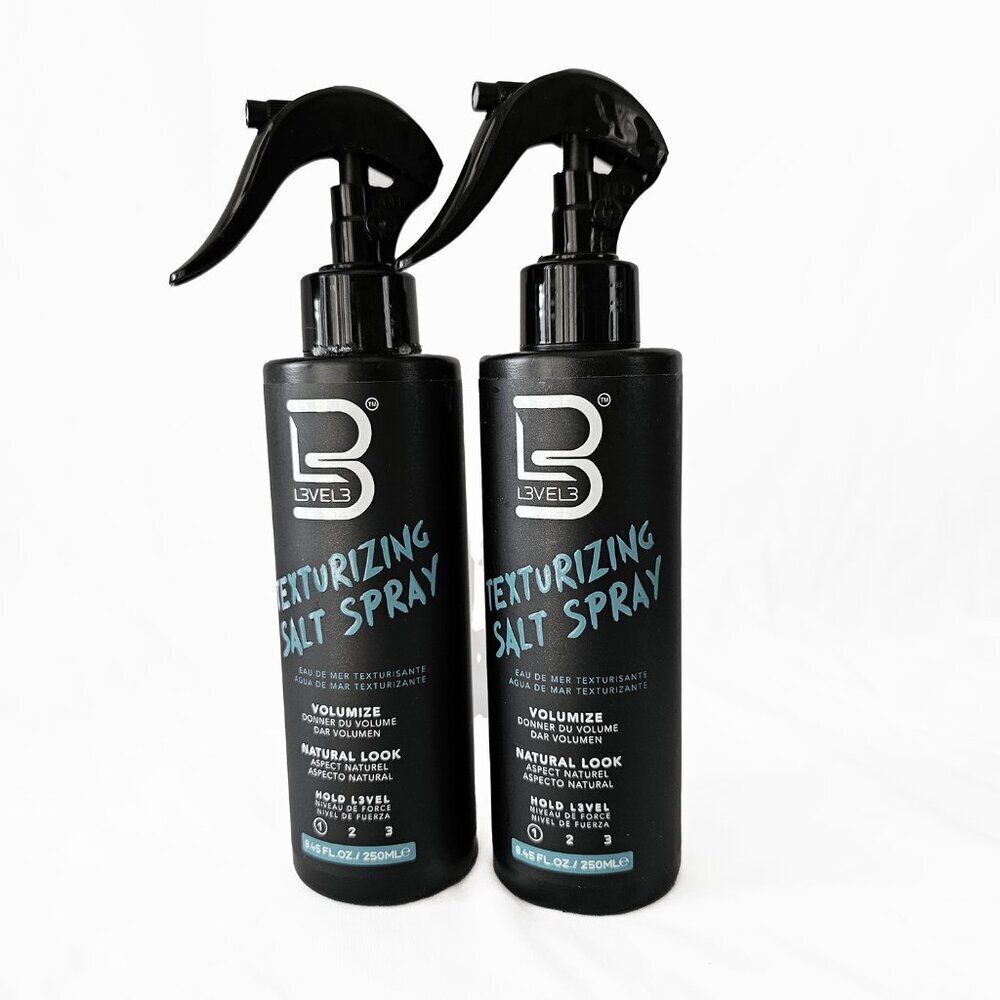 Level 3 L3VEL3 Texturizing Salt Spray Hold Level 1 Bundle of 2 8.45 oz bottles